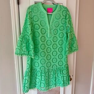 Lilly Pulitzer - Bekah Eyelet Shift Dress Green